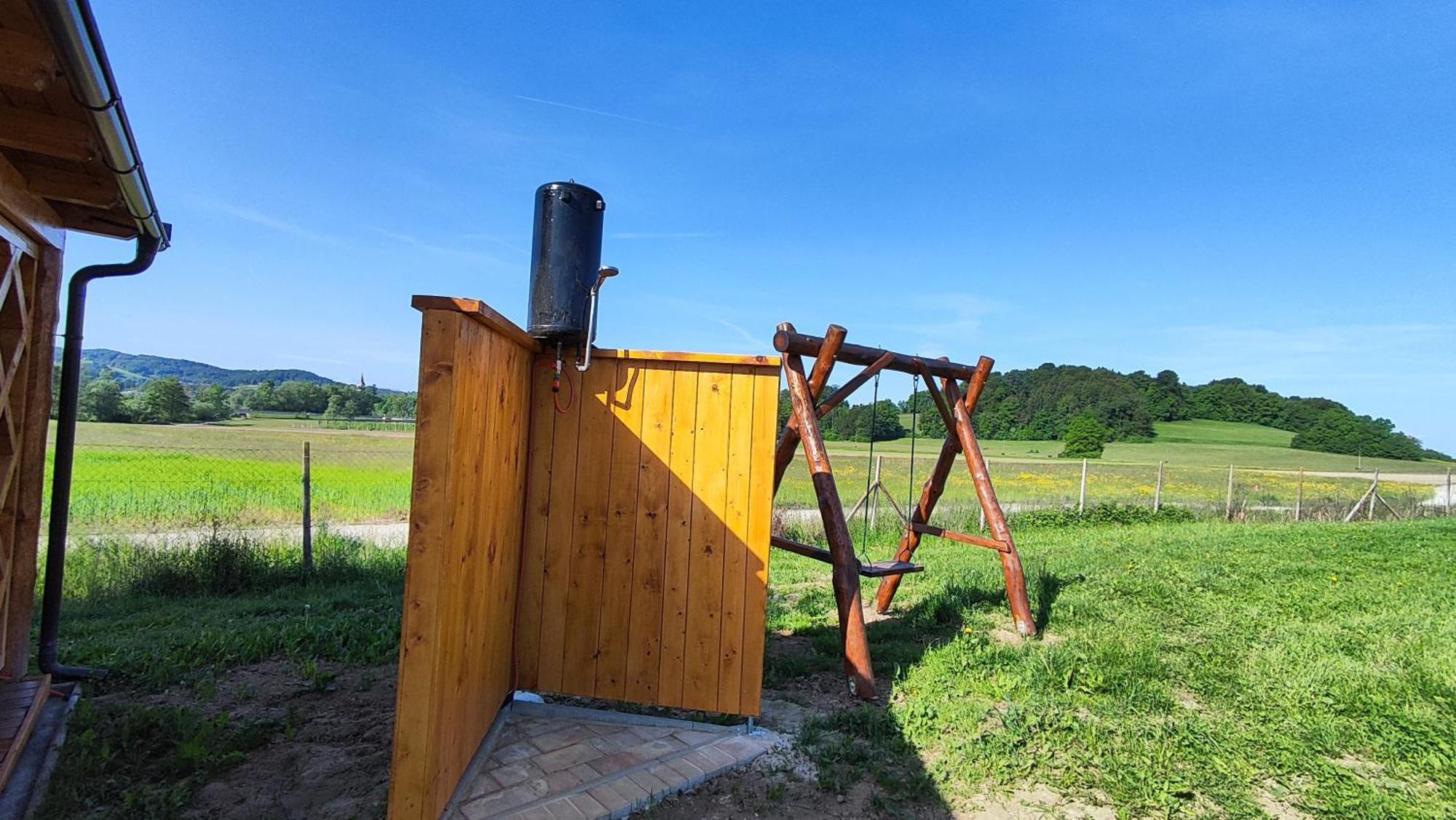 Unique Wooden Holiday House In Nature Lukovica pri Domzalah Exterior photo
