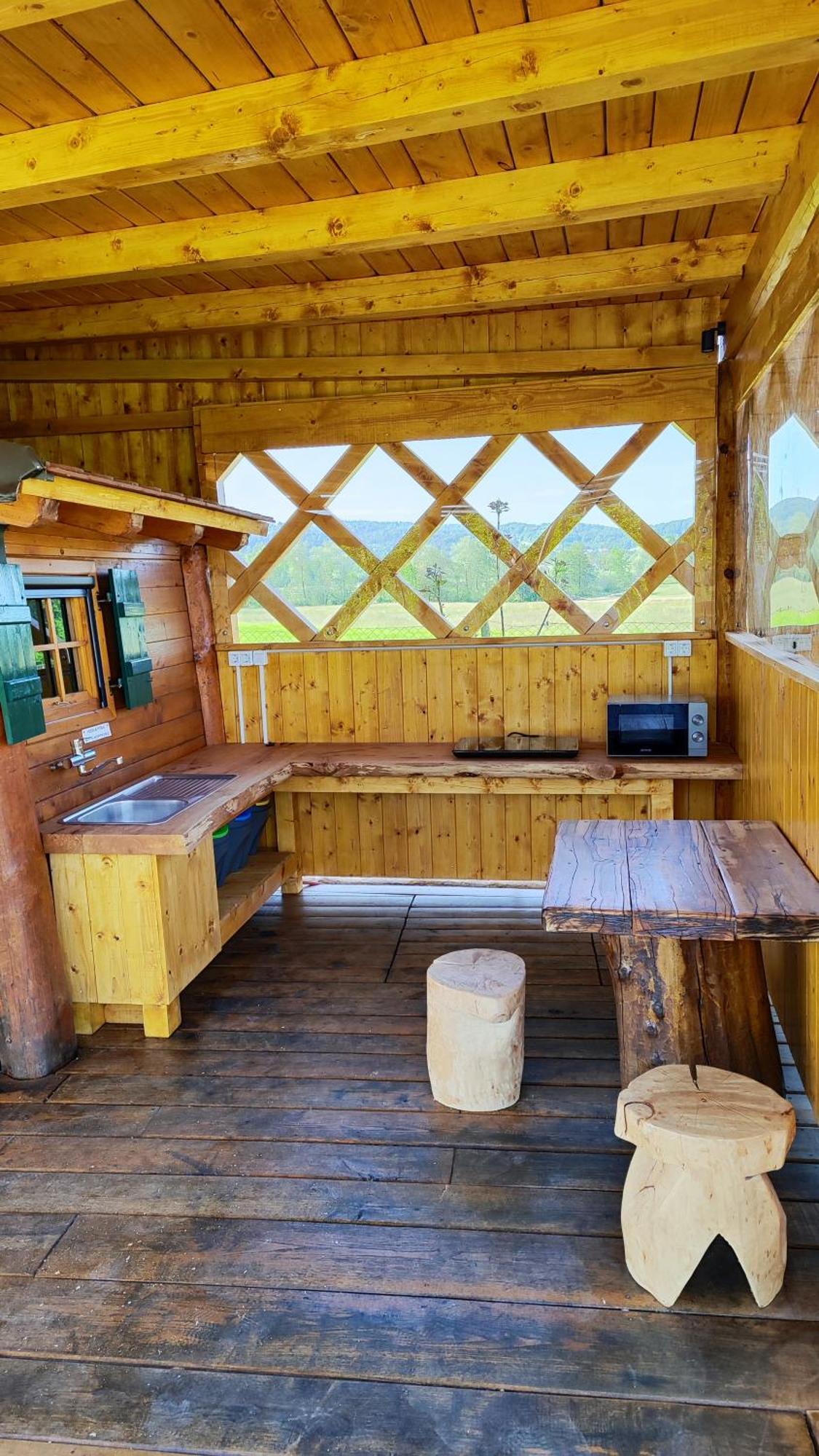 Unique Wooden Holiday House In Nature Lukovica pri Domzalah Exterior photo