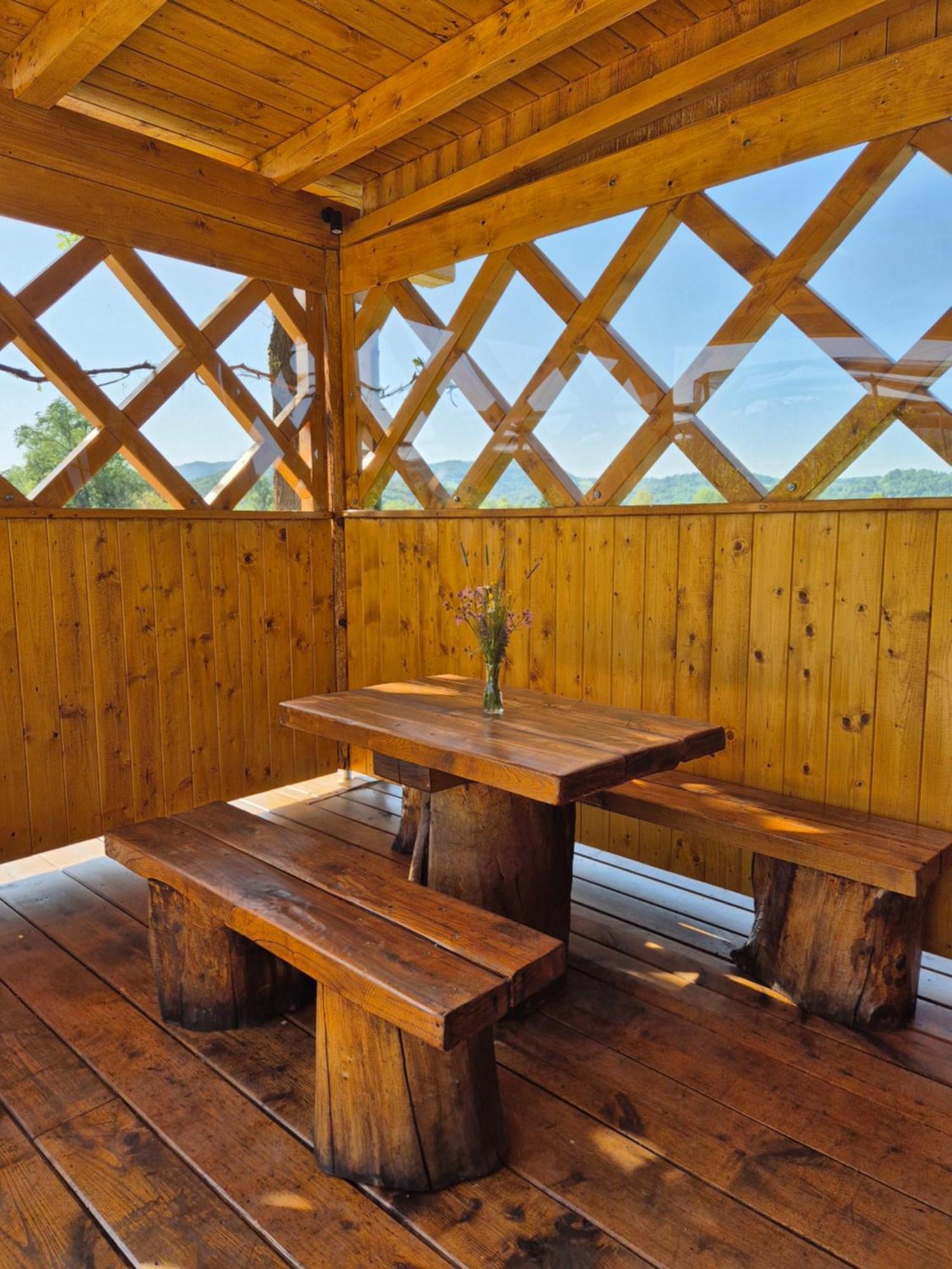 Unique Wooden Holiday House In Nature Lukovica pri Domzalah Exterior photo
