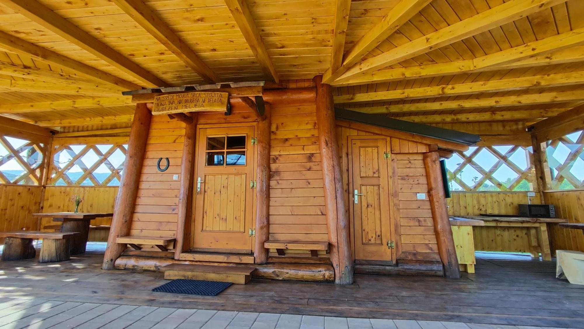 Unique Wooden Holiday House In Nature Lukovica pri Domzalah Exterior photo